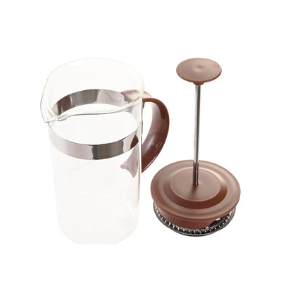 Cafetière à Piston DKD Home Decor Marron Transparent Acier inoxydable Verre Borosilicaté 350 ml 16 x 9 x 18,5 cm