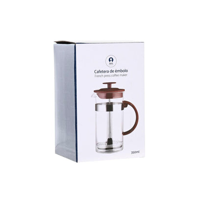 French Press DKD Home Decor Braun Transparent Edelstahl Borosilikatglas 350 ml 16 x 9 x 18,5 cm