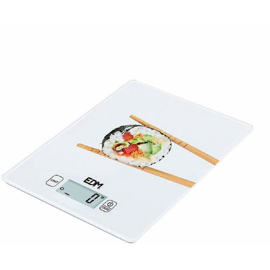 Küchenwaage EDM Weiß 5 kg (14 x 19,5 cm)