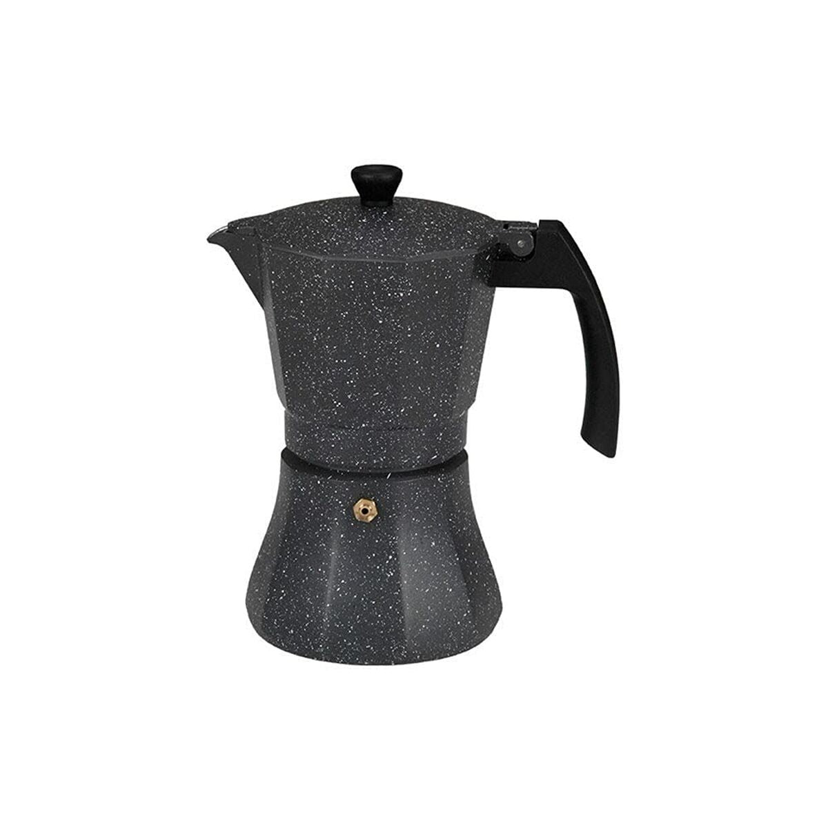 Cafetière Italienne EDM Noir Aluminium 9 Tasses Induction