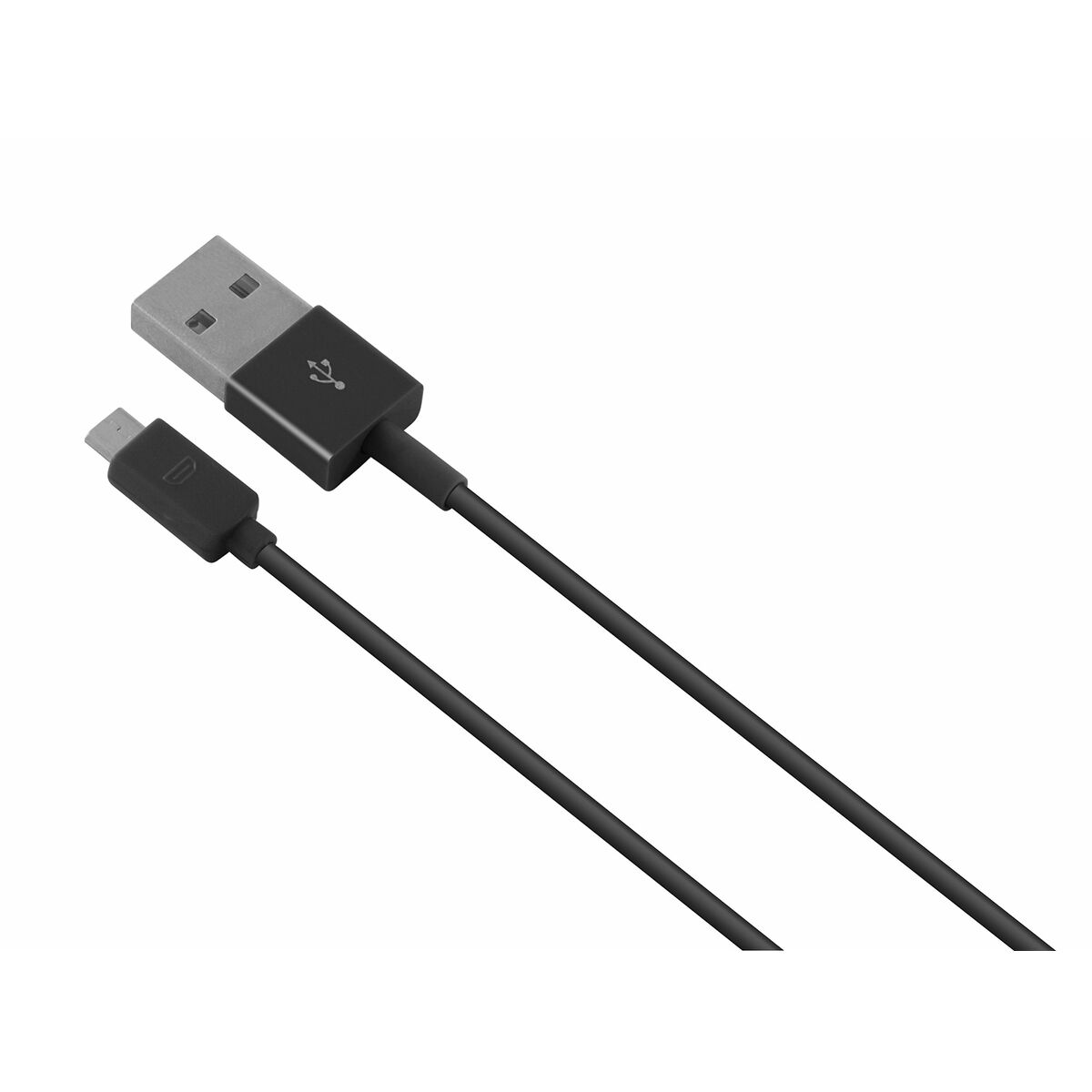 USB-auf-Micro-USB-Kontaktkabel, 1 m, Schwarz