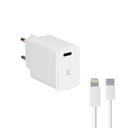Iphone KSIX Apple-kompatibles USB-Ladegerät Weiß