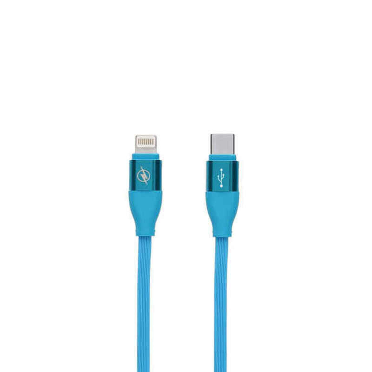 Daten-/Ladekabel mit USB-Kontakt LIGHTING Typ C Blau (1,5 m)