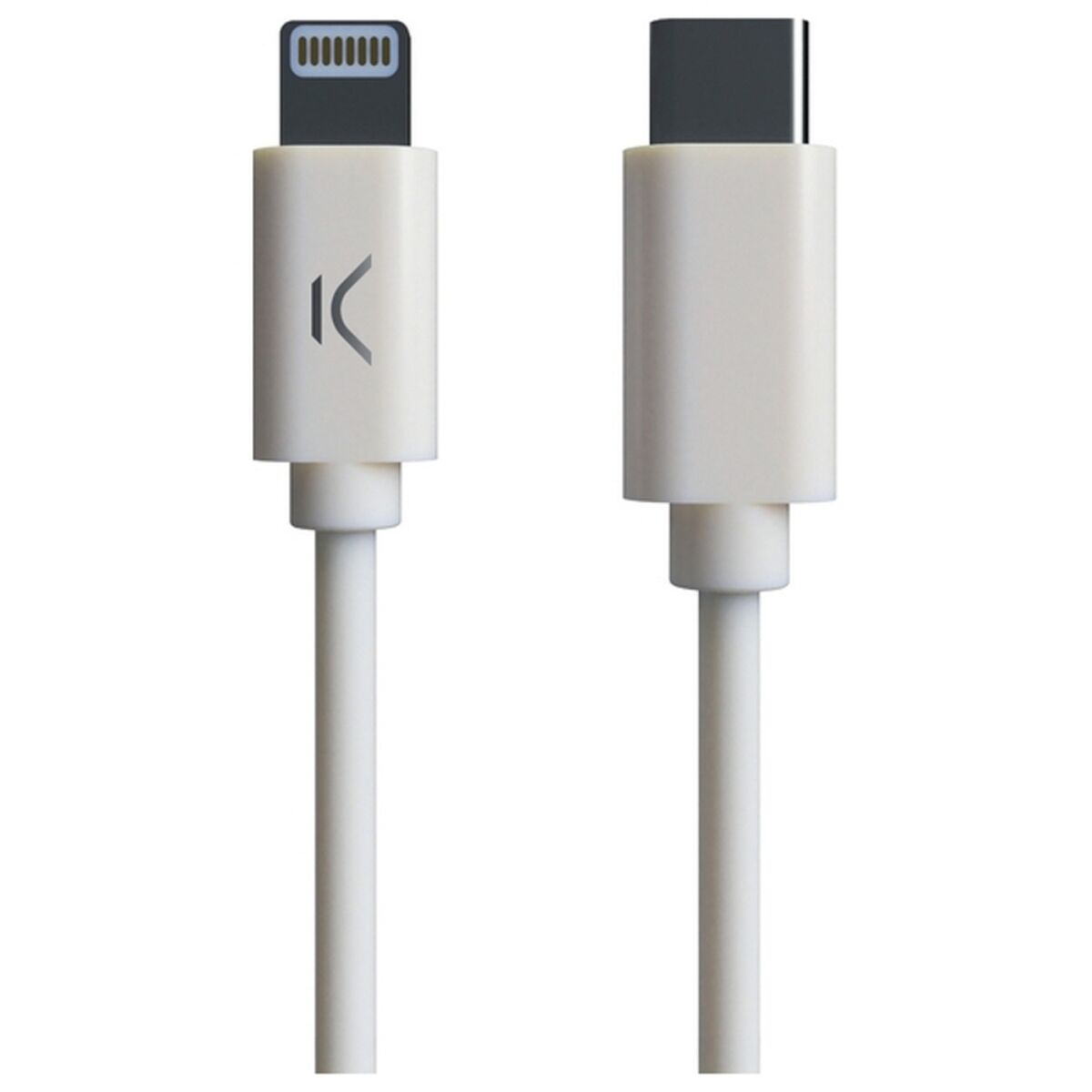 KSIX MFI USB-C-auf-Lightning-Kabel (1 m) Weiß