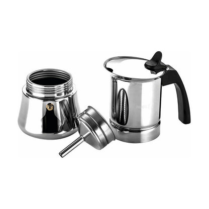 FAGOR Etnica Italienische Kaffeemaschine, Edelstahl 18/10 (6 Tassen)