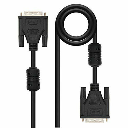 Cable DVI NANOCABLE 10.15.0802 (1,8 m) Negro