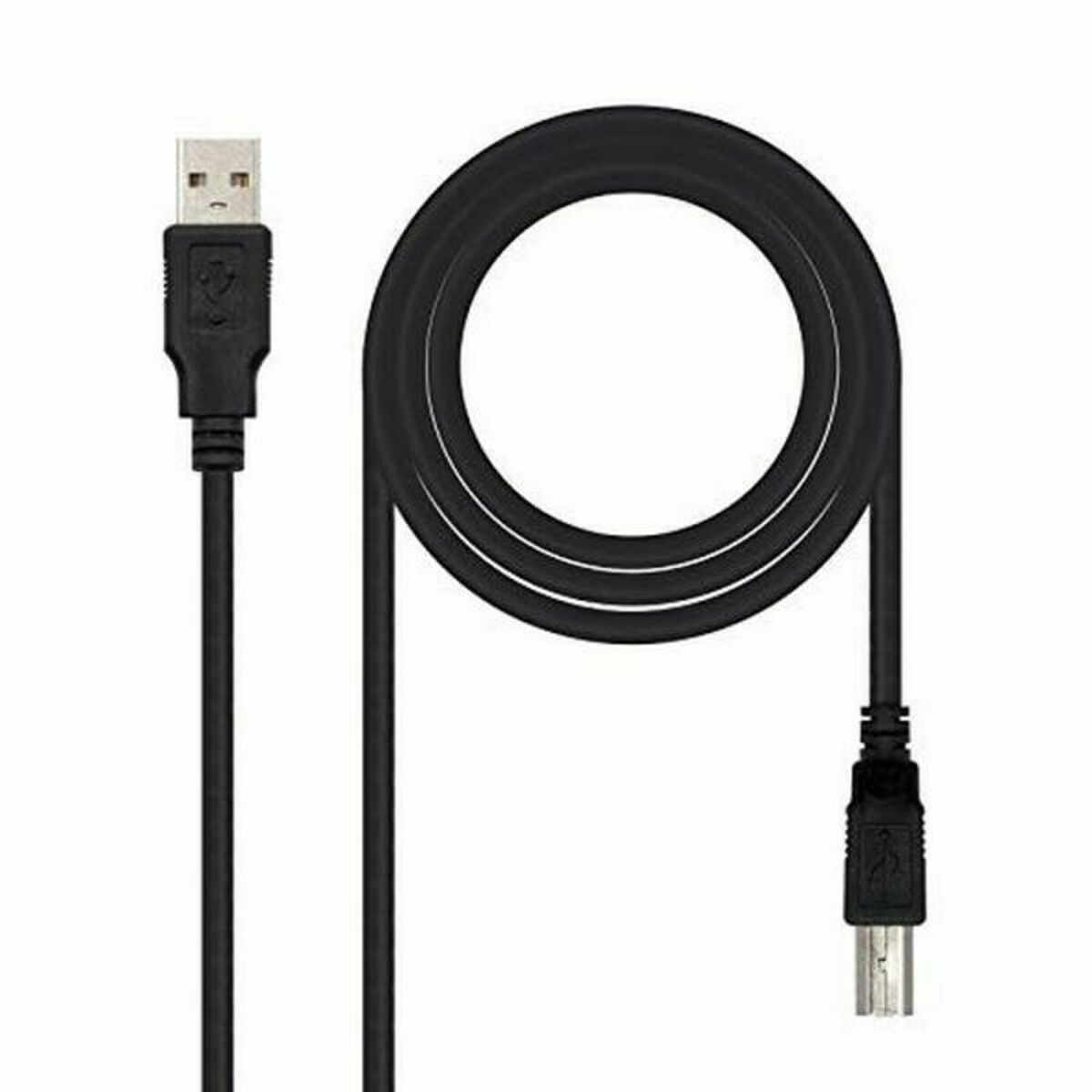 Câble USB A vers USB B NANOCABLE 10.01.0104-BK 3 m Noir