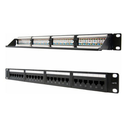 Patch Panel 24 Puertos UTP Categoría 6 NANOCABLE 10.21.3124 19" RJ45