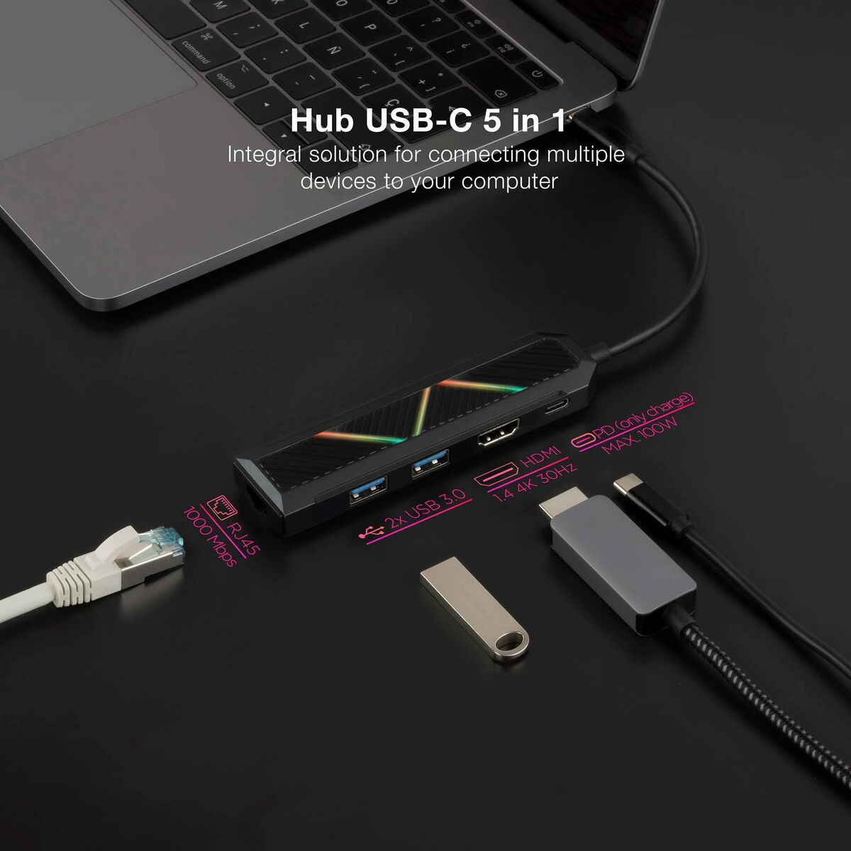 NANOCABLE USB-Hub 10.16.0501