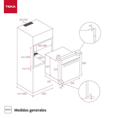 Four multifonction Teka HCB6526 1400 W 70 L 71 L