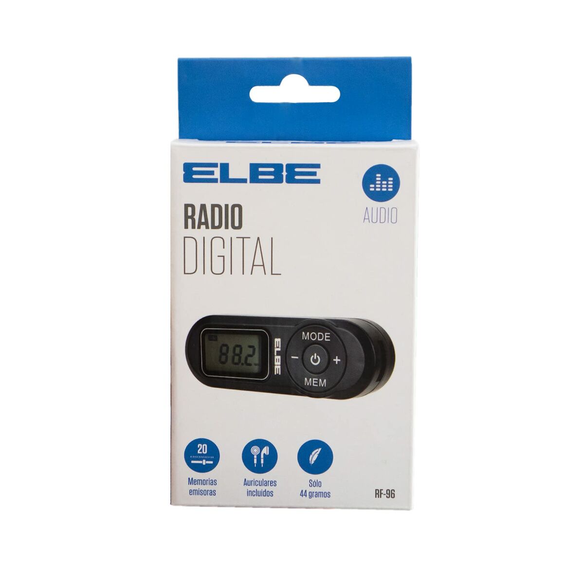 Tragbares Digitalradio ELBE RF96 Schwarz FM Mini