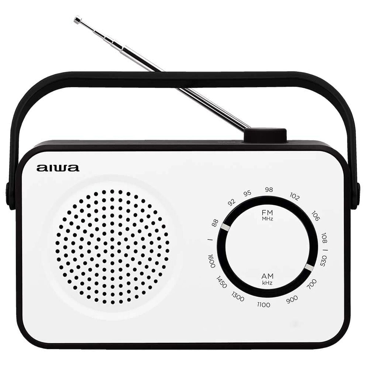Aiwa R190BW BLANCO Weißes AM/FM-Transistorradio