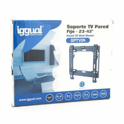 Soporte TV Fijo iggual SPTV04 IGG314647 23"-42" Negro