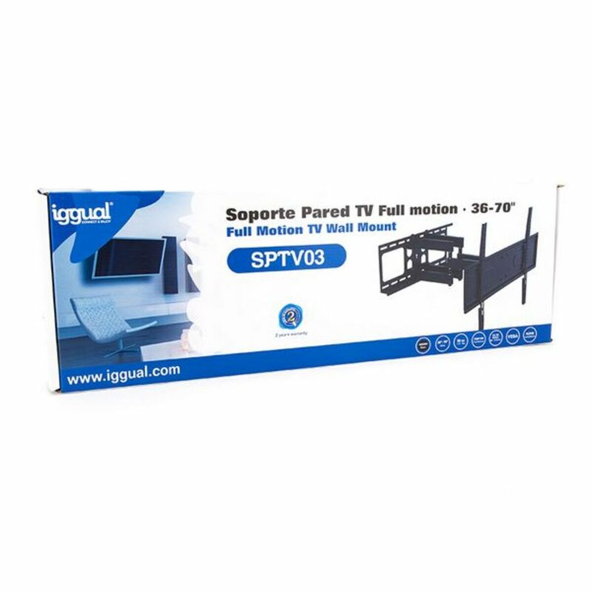 Soporte TV iggual SPTV03 IGG314654 36"-70" 50 kg