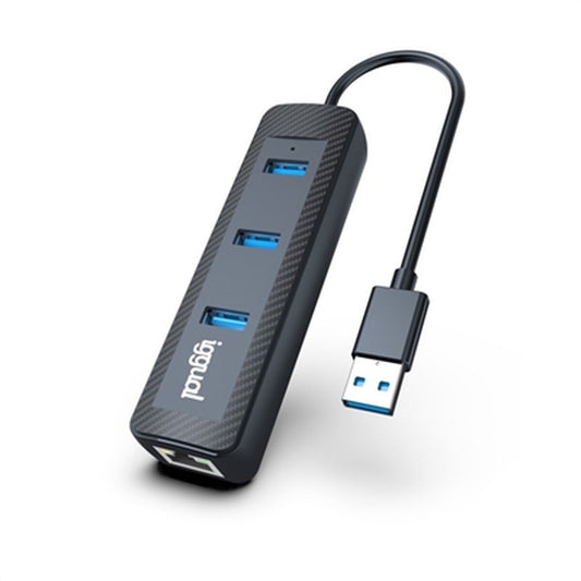 Iggual CARBON 3-Port-USB-Hub