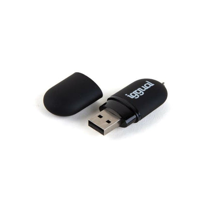 USB stick iggual IGG318492 Black USB 2.0 x 1
