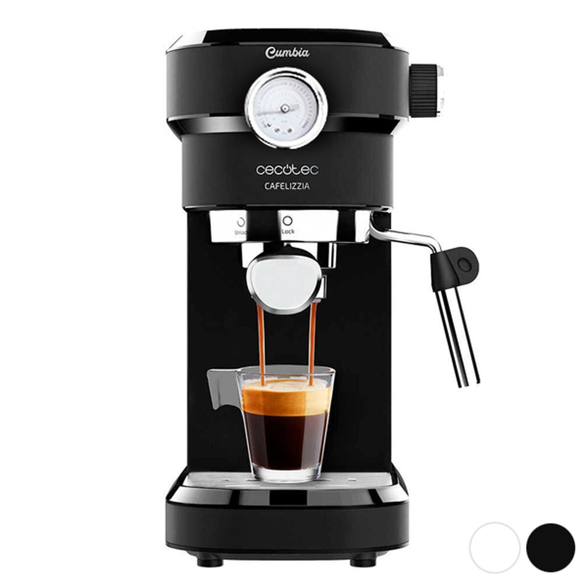 Express Manual Coffee Machine Cecotec CAFELIZZIA 1,2 L 20 bar 1350W Black Steel