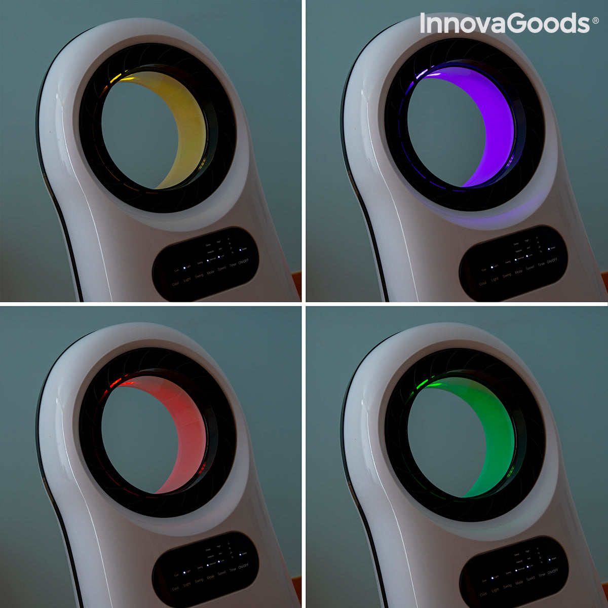 Climatizador Evaporativo Ionizador sin Aspas con LED InnovaGoods EVAREER (Reacondicionado A)