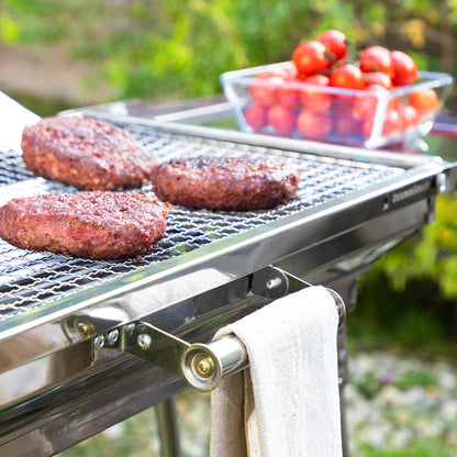 ExelQ InnovaGoods faltbarer Holzkohlegrill aus Edelstahl 