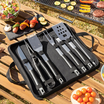 Grillbesteck-Set mit Tragetasche BBSet InnovaGoods 12-teilig 