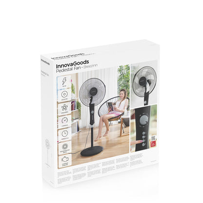 Ventilateur sur Pied InnovaGoods Breezinn Noir 45 W