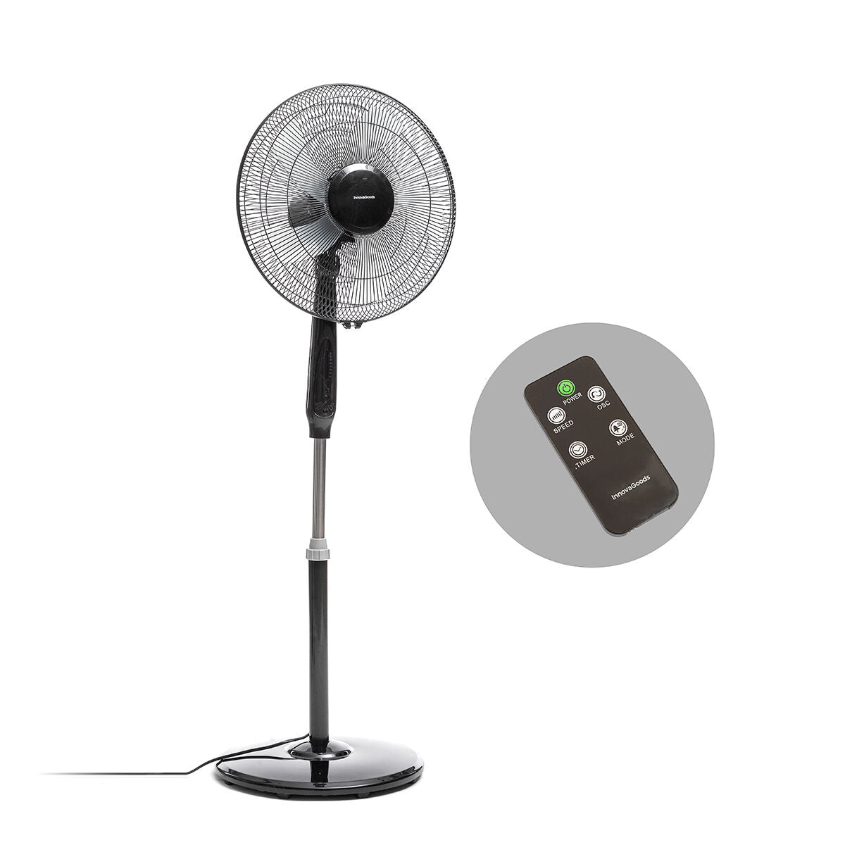 Standventilator mit Fernbedienung InnovaGoods Airtreem Schwarz 45 W 