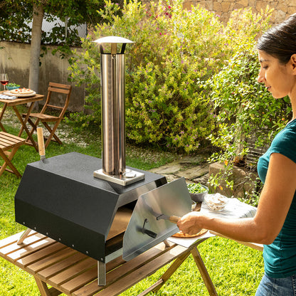 Horno para Pizza de Pellets con Accesorios Pizzahven InnovaGoods