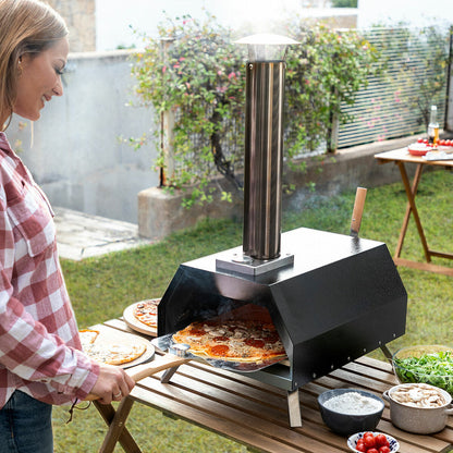 Horno para Pizza de Pellets con Accesorios Pizzahven InnovaGoods