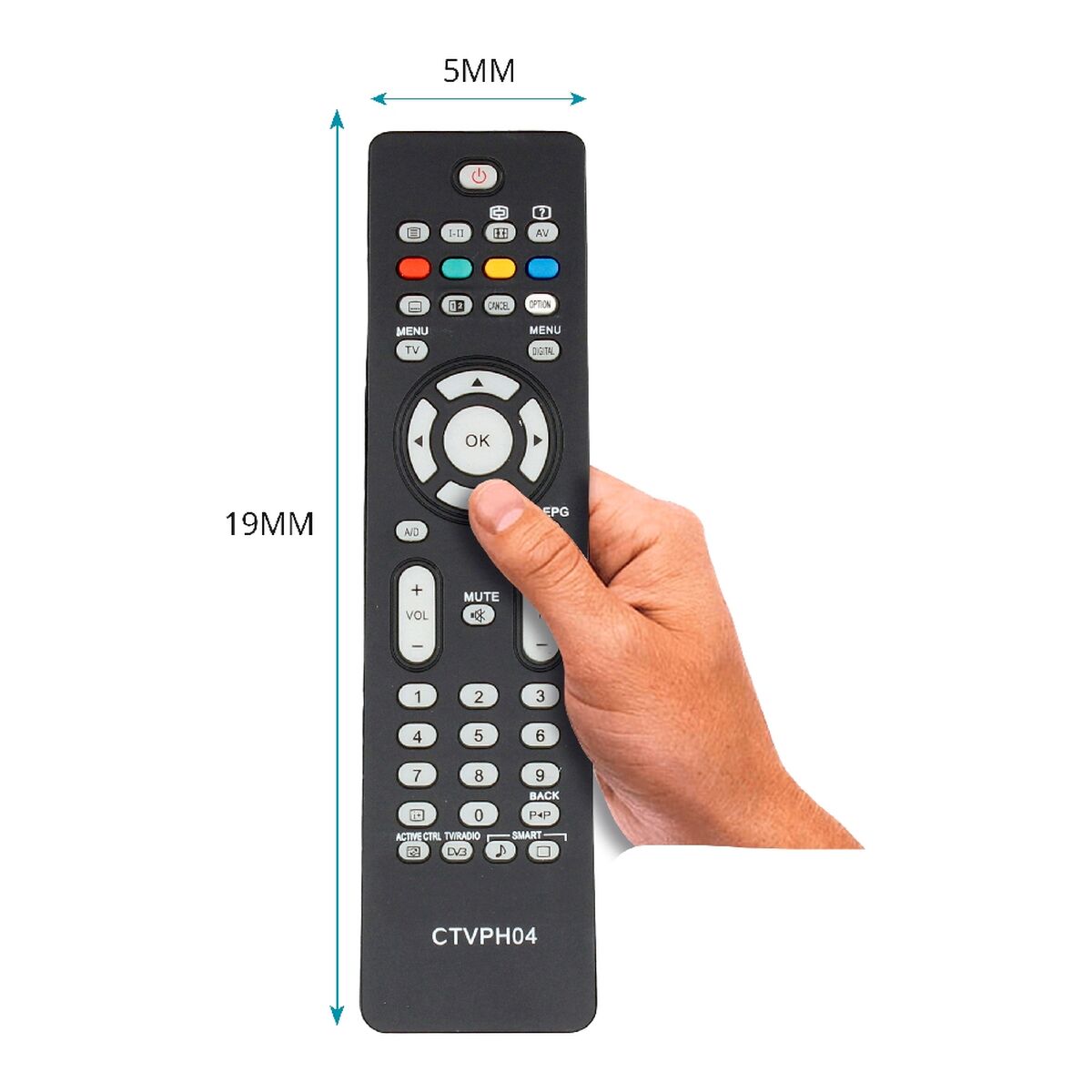 Philips Universal Remote Control Black