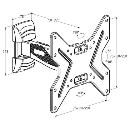 TM Electron TV-Ständer 26"-40" 25 kg