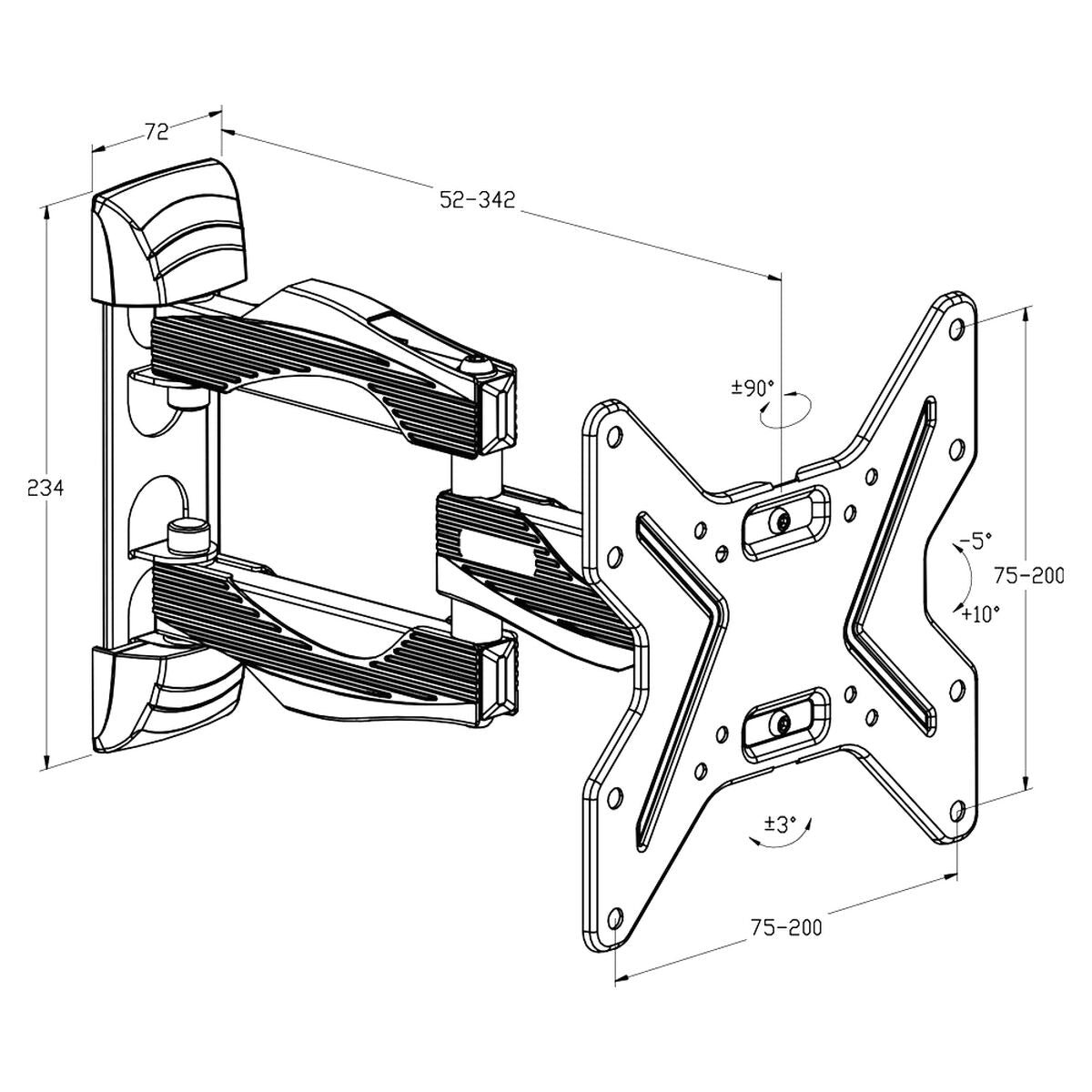 TM Electron TV-Ständer 26"-40" 25 kg