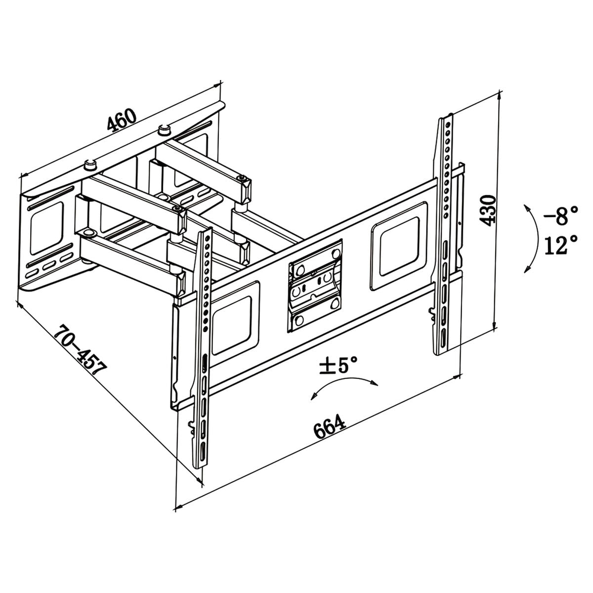 Soporte TV TM Electron 32"-65" 60 Kg