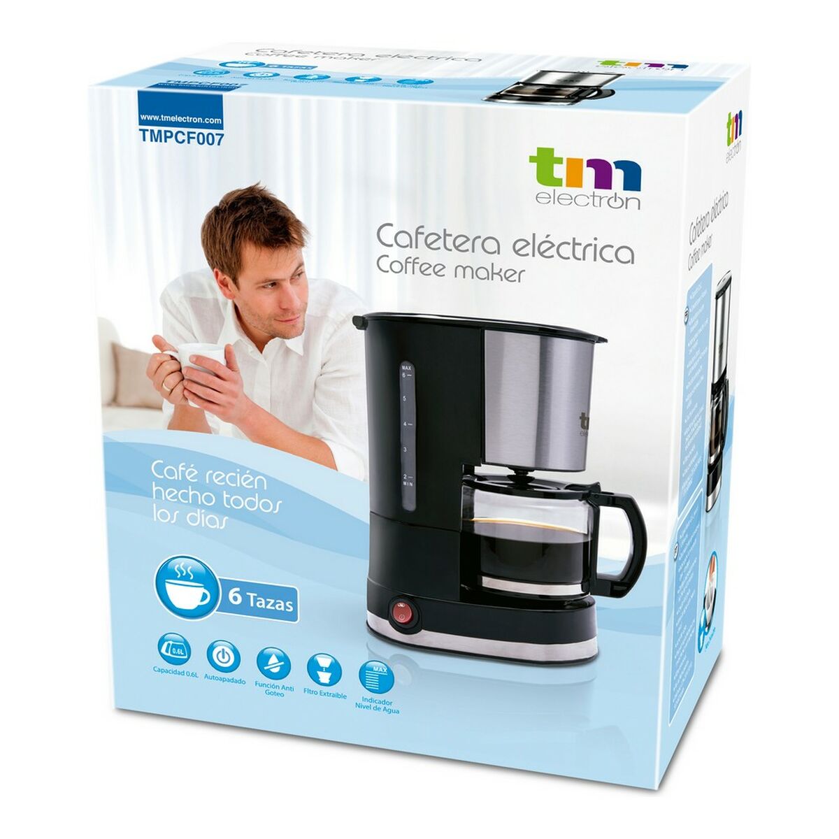 TM Electron Tropfkaffeemaschine 0,6 l 6 Tassen