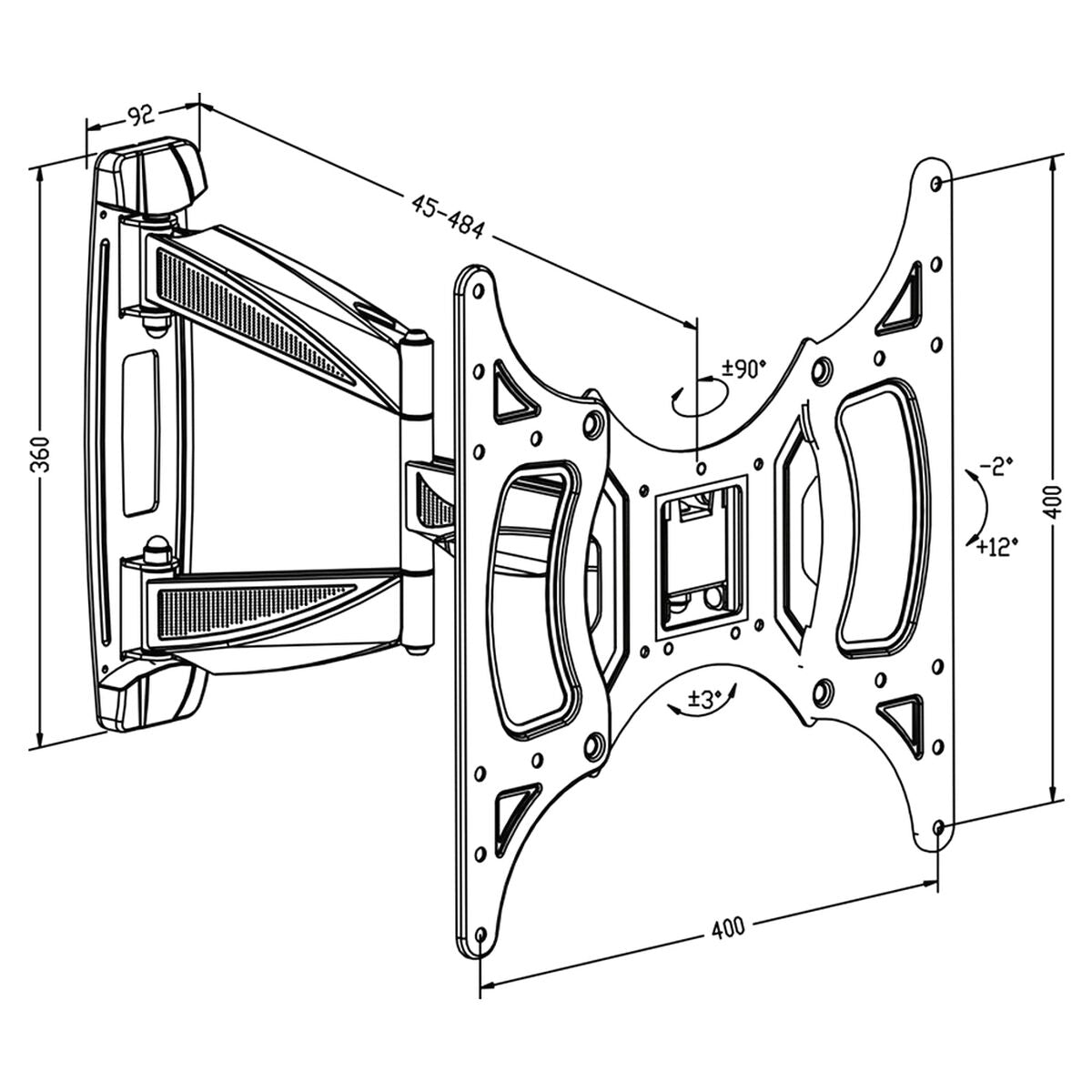 TM Electron TV-Ständer 26"-50" 30 kg