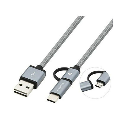 USB-auf-Micro-USB- und USB-C-Kabel CoolBox COO-CAB-U2MC