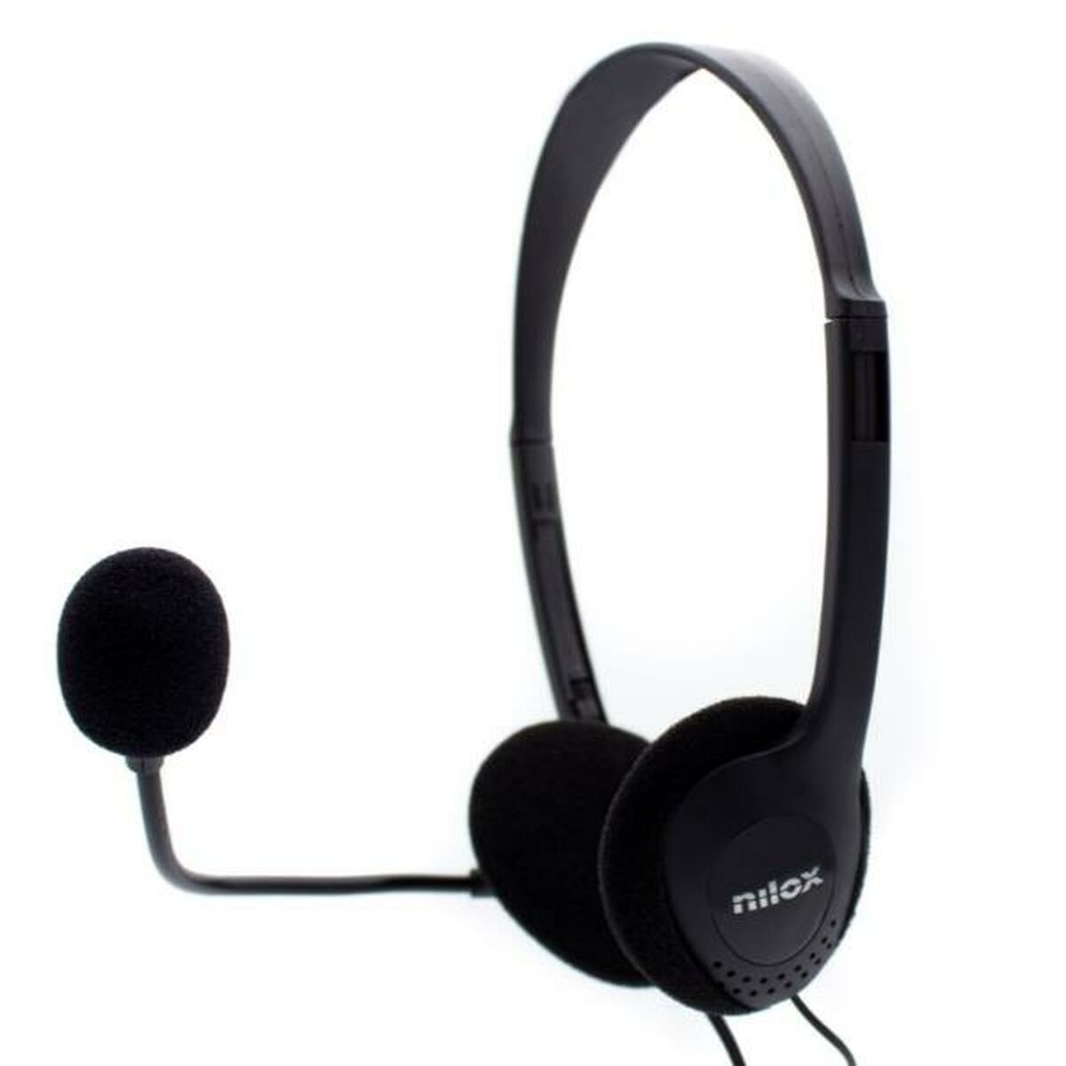 Headsets mit Mikrofon Nilox NXCM0000004 Schwarz