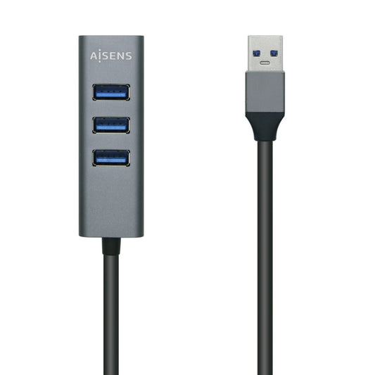 Aisens A106-0507 Aluminiumgrauer USB-Hub