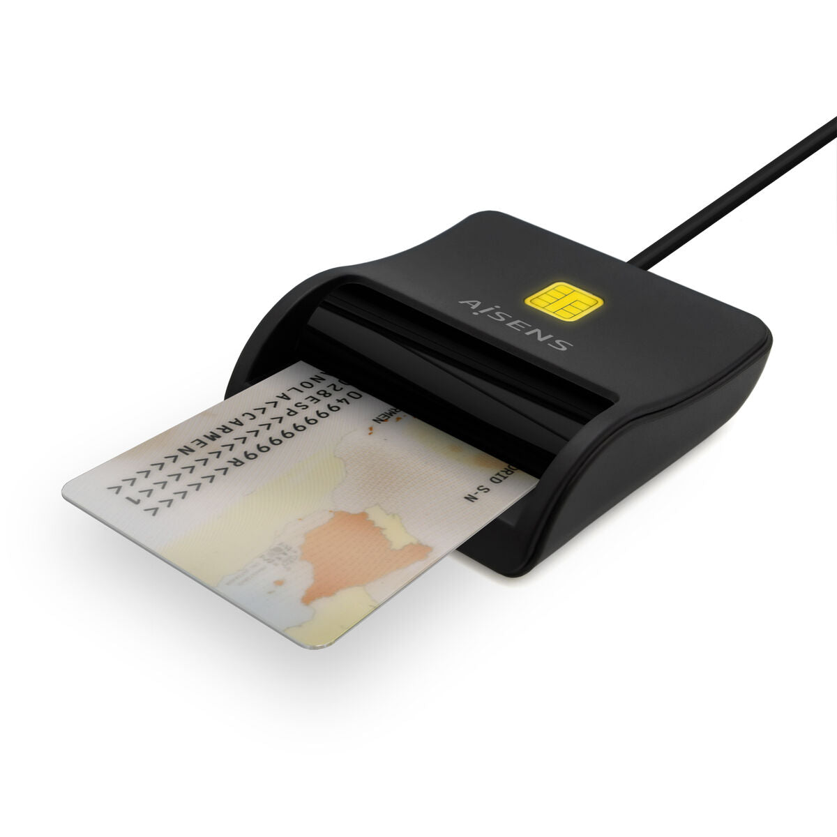 DNI/SIP Card Reader Aisens ASCR-SN03C-BK Black