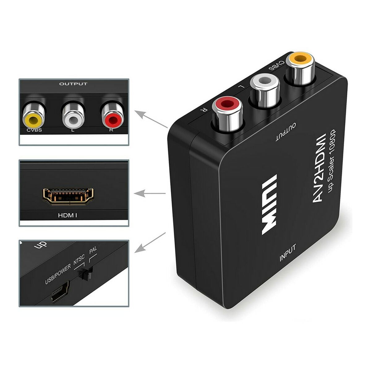 HDMI-Signalverstärker - AV 3 x RCA