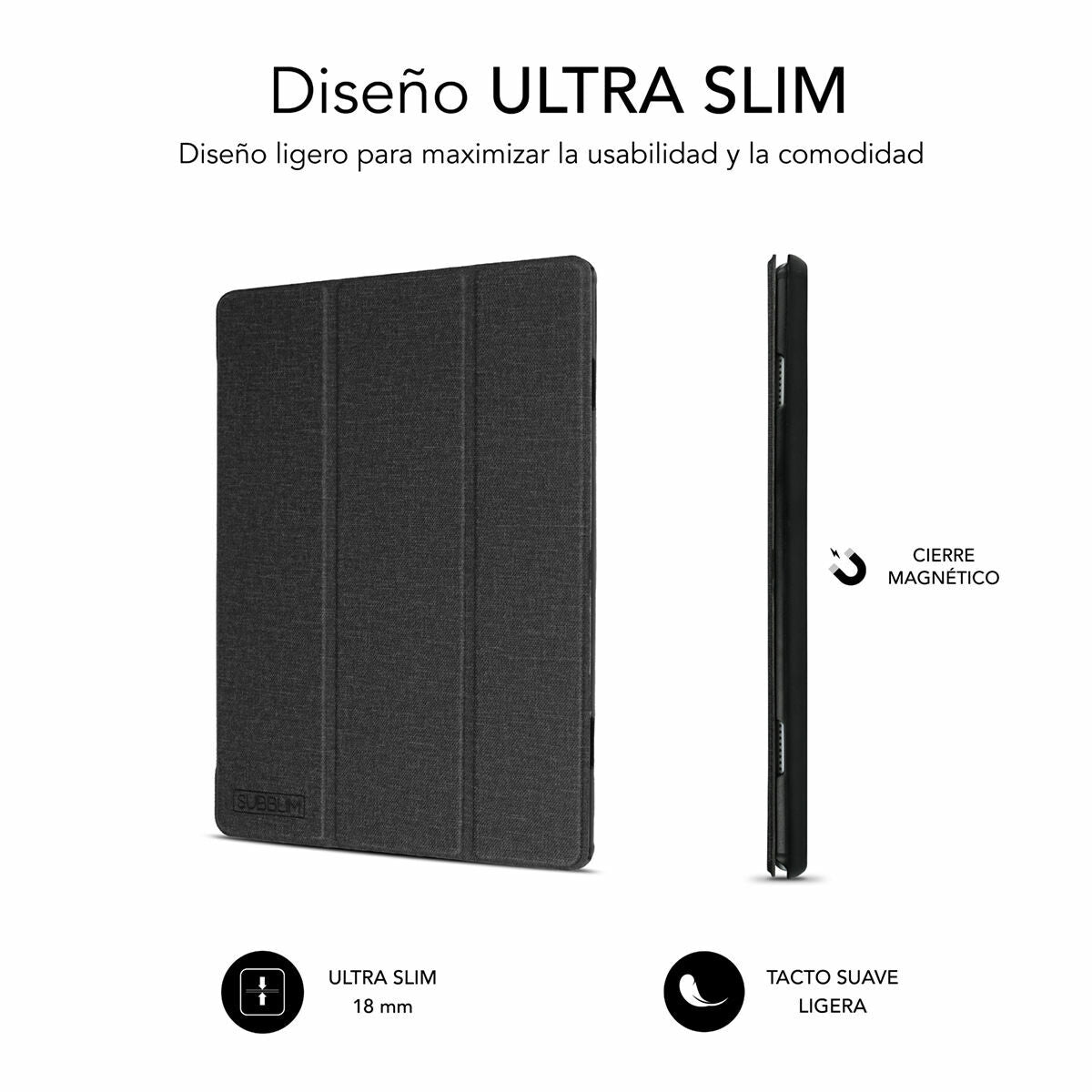 Tablet cover Subblim SUBCST5SC110 Black 10,3"