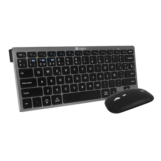 Keyboard Subblim SUBKBC-OCO020 Grey (2 Units)