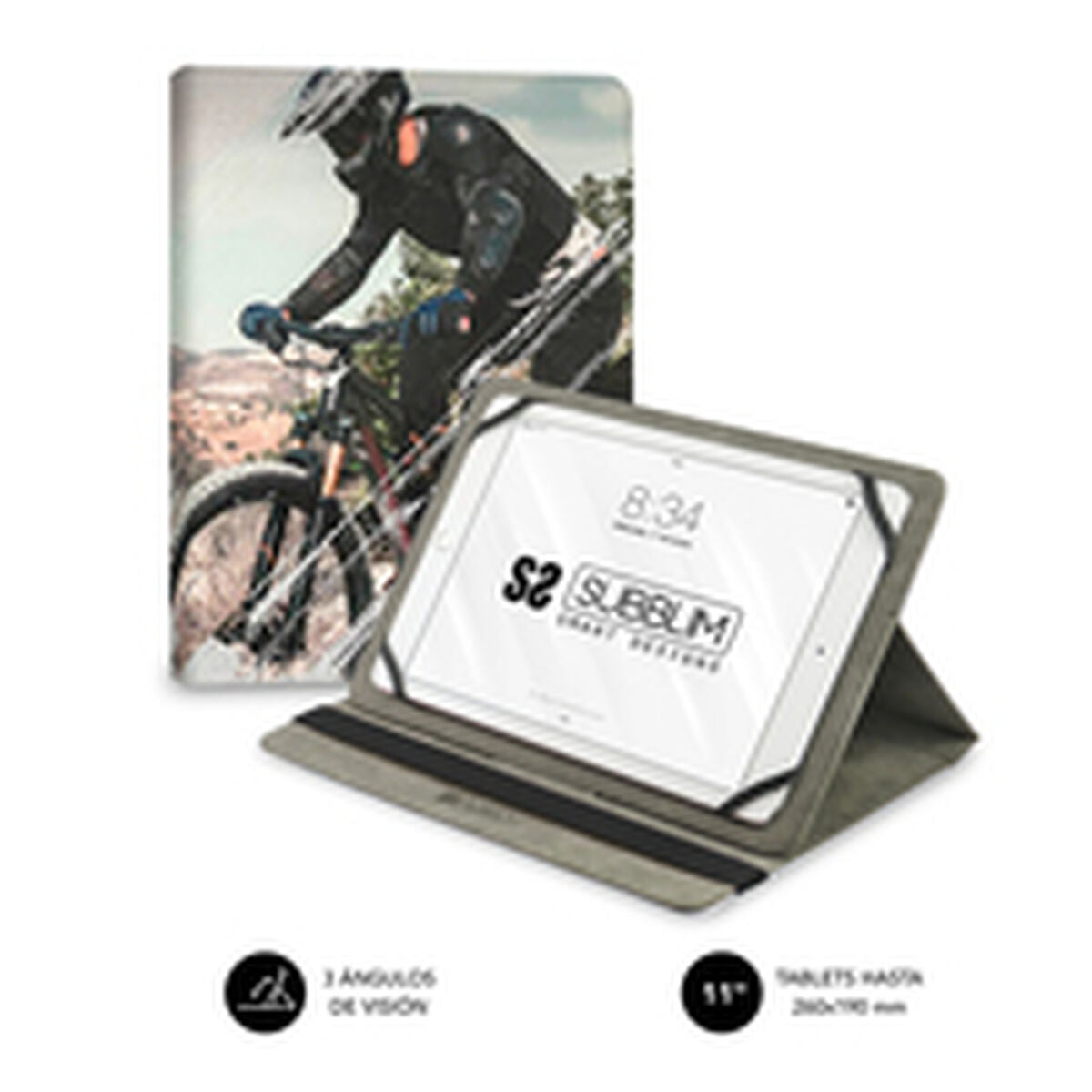 Housse pour Tablette Subblim Trendy Biker Multicouleur 11"
