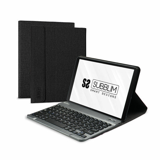 Housse pour Tablette et Clavier Subblim Tab M10 Plus 3a Gen Noir Espagnol Qwerty QWERTY 10,6"