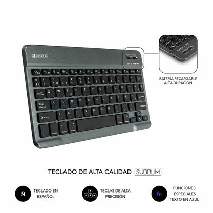 Funda para Tablet y Teclado Subblim Tab M10 Plus 3a Gen Negro Qwerty Español QWERTY 10,6"