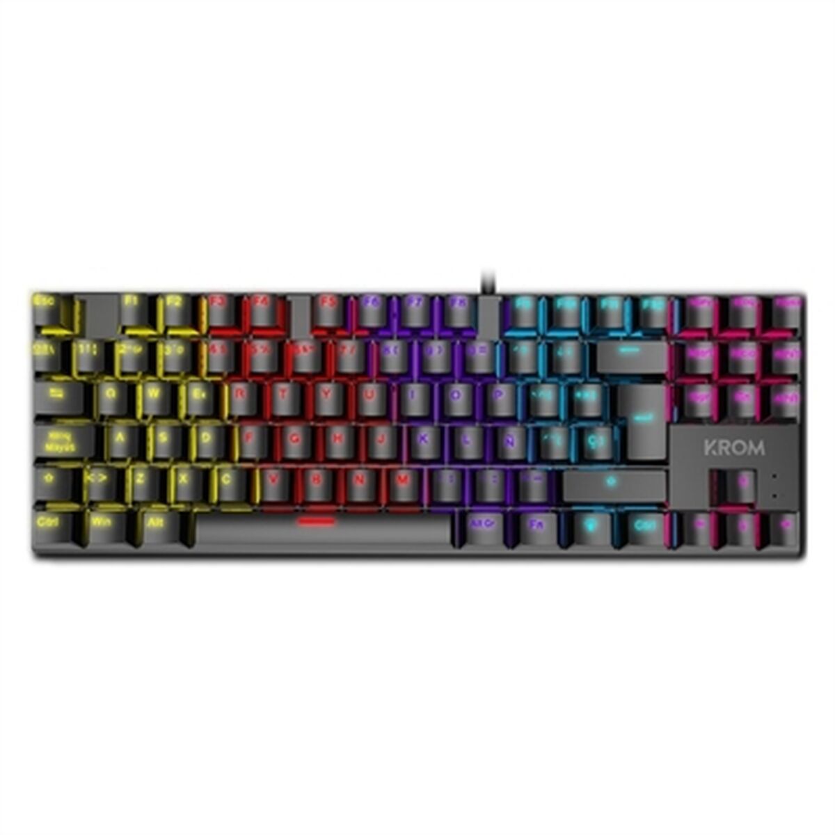 Keyboard Krom NXKROMKASICTKL Black Backlighted