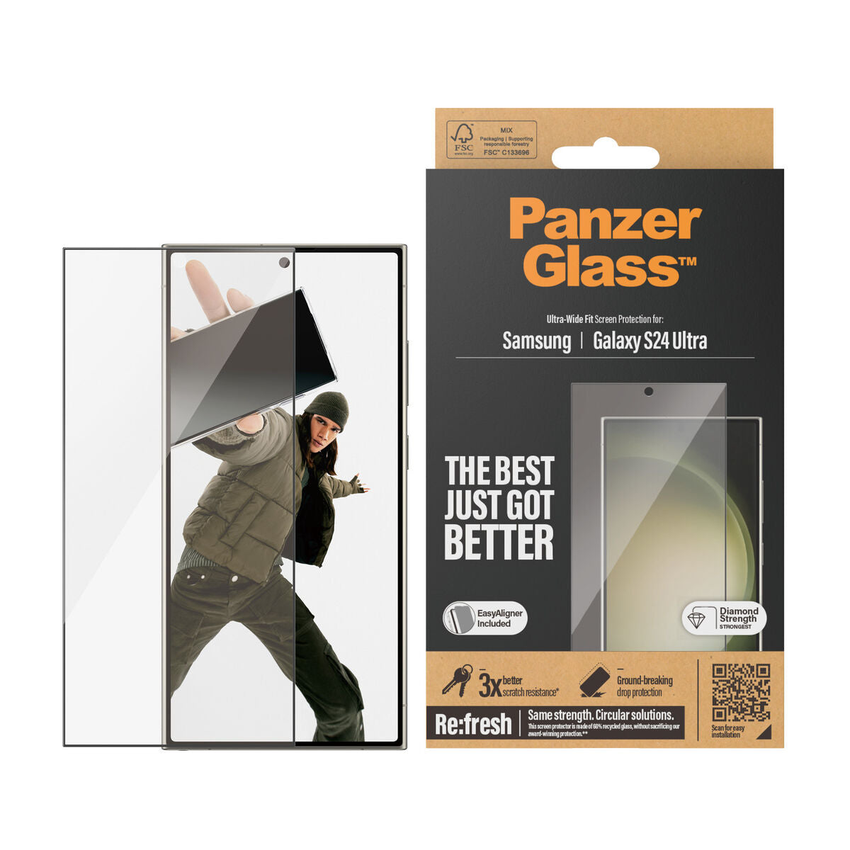 Protection pour Écran Panzer Glass 7352 Samsung Galaxy S24 Ultra