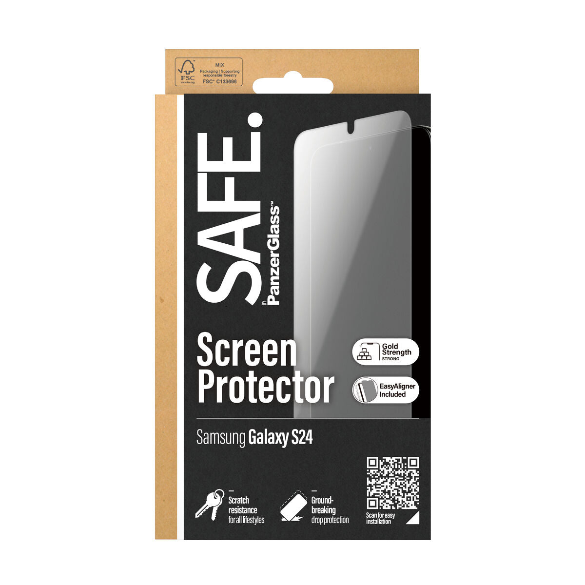 Film Protecteur pour Téléphone Portable Panzer Glass SAFE95666 Samsung Galaxy S24