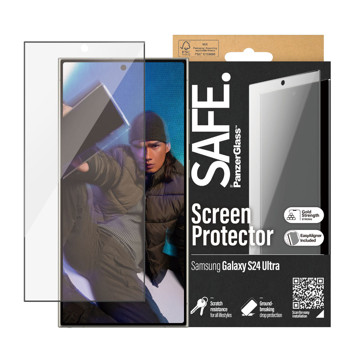 Film Protecteur pour Téléphone Portable Panzer Glass SAFE95668 Samsung Galaxy S24 Ultra