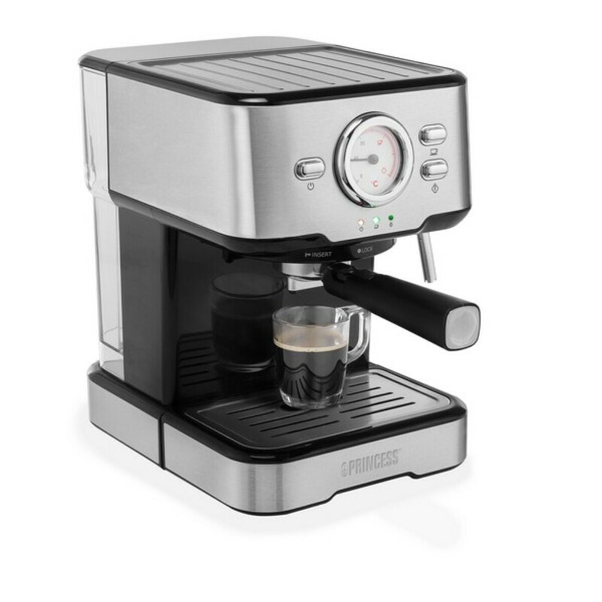 Cafetera Express de Brazo Princess 01.249412.01.001 1,5 L 1100W Acero 1,5 L