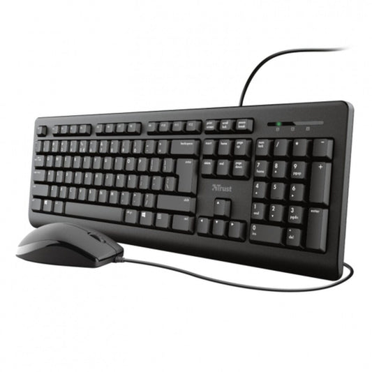 Tastatur und Maus Trust 23972 PRIMO Schwarz